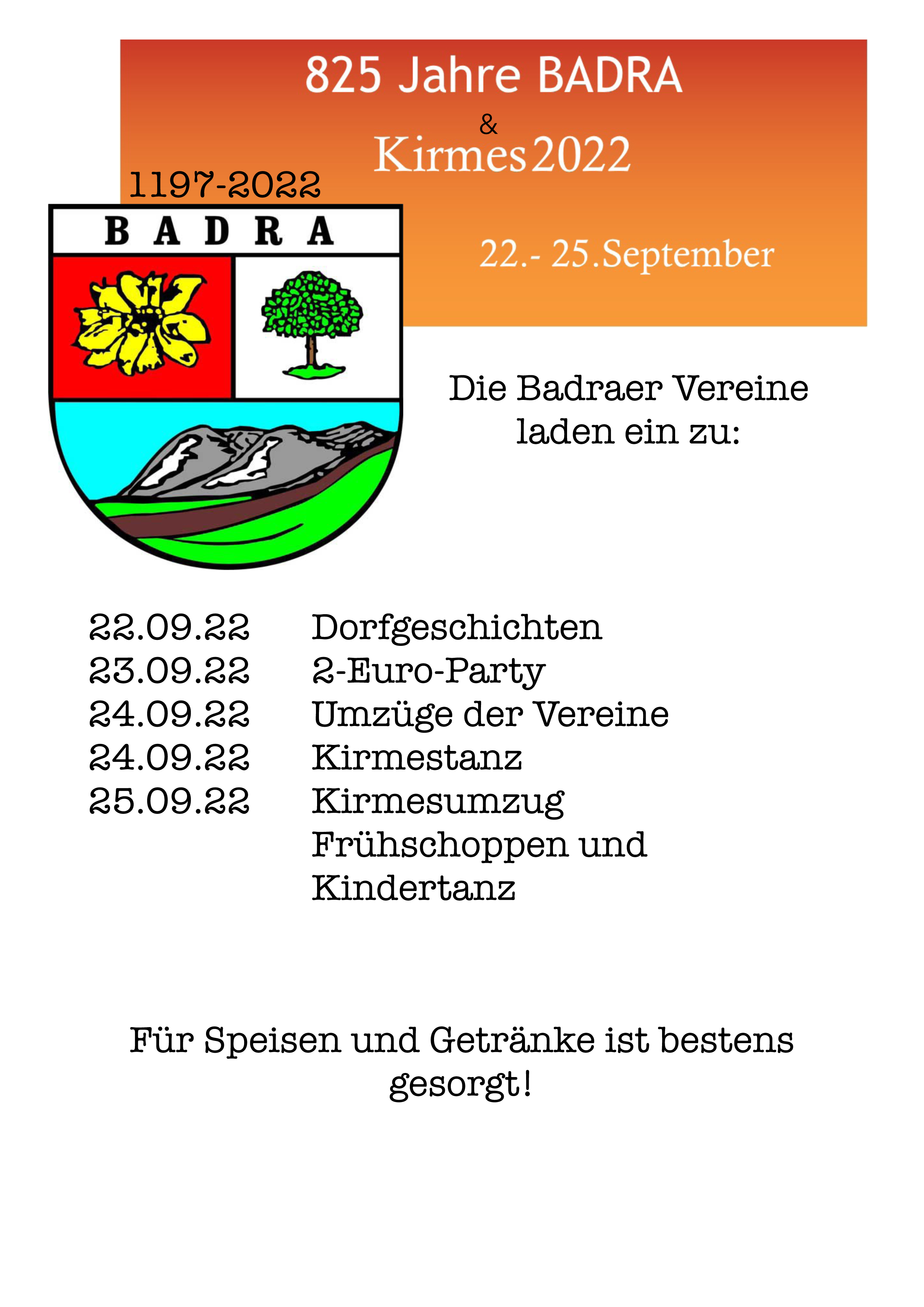 825 Jahre Badra